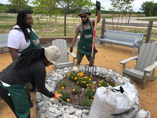 Regenerative landscape and garden installation in DFW